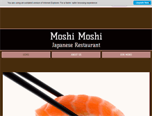 Tablet Screenshot of moshimoshisushi.net